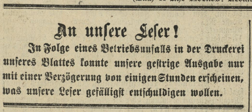Arbeiter-Zeitung, 2 March 1896, page 1, noon paper.
